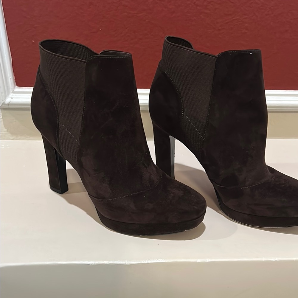 Via Spiga Elegant suede Brown Women's Ankle Boots